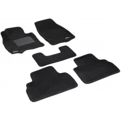 Двухслойные коврики Sotra 3D Premium 12mm Black для Infiniti QX70 / FX35 2009 - (3D LIN0030-PP-BL)