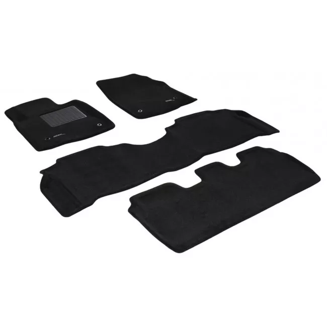 Двошарові килимки Sotra 3D Premium 12mm Black для Lexus LX570 2007-2011 (3D LLX0070-PP-BL)