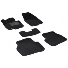 Двошарові килимки Sotra 3D Premium 12mm Black для Volkswagen Passat (B7) 2011→ (3D LVW0410-PP-BL)