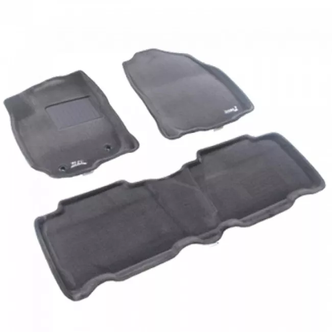 Двухслойные коврики Sotra 3D Premium 12mm Grey для Toyota RAV4 2013→ (3D LTY1270-PP-GR)