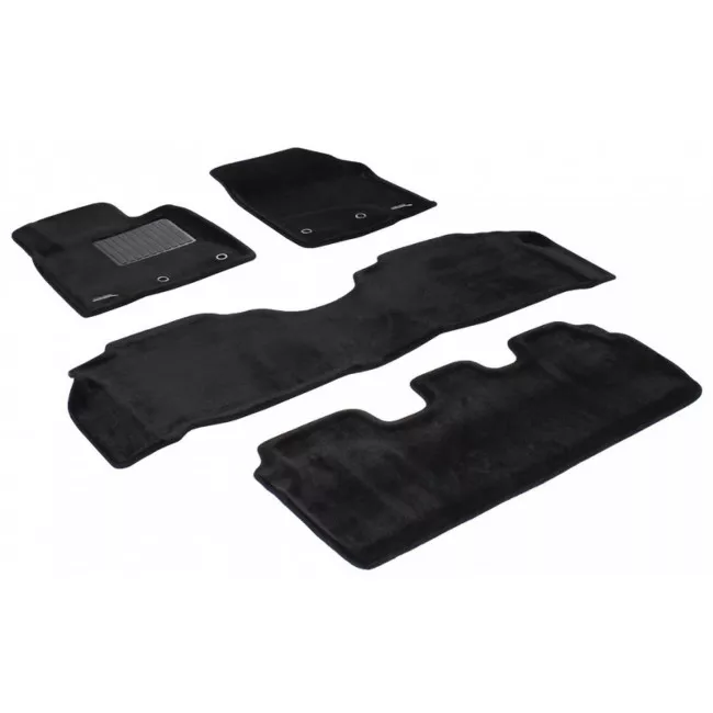 Двухслойные коврики Sotra 3D Royal Black для Lexus LX570 2012→ (3D LLX0240-RL-BL)