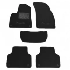 Двошарові килимки Sotra Classic 7mm Black для Audi Q7 (1-2 ряд)(4M)(mkII) 2015->
