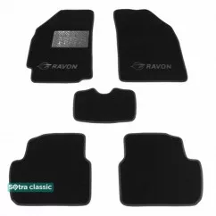 Двухслойные коврики Sotra Classic 7mm Black для Daewoo Ravon R2 (mkI) 2015-> (ST 08621-GD-Black)