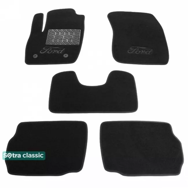 Двошарові килимки Sotra Classic 7mm Black для Ford Mondeo (mkV) 2014-> (ST 08800-GD-Black)
