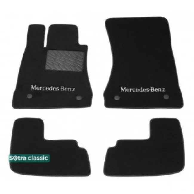 Двошарові килимки Sotra Classic 7mm Black для Mercedes-Benz CL-Class (С216) 2006-2014 Двошарові килимки Sotra Classic 7mm Black для Mercedes-Benz CL-Class (С216) 2006-2014