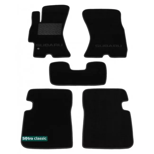 Двошарові килимки Sotra Classic 7mm Black для Subaru Legacy (BL)(mkIV) / Outback (BP)(mkIII) 2003-