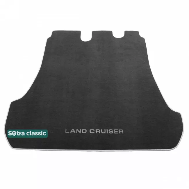 Двухслойные коврики Sotra Classic 7mm Grey для Toyota Land Cruiser (J200)(без вырезов под 3 ряд)(багажник) 2016-> (ST 08802-GD-Grey)