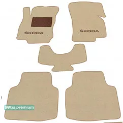 Двухслойные коврики Sotra Custom Premium 10mm Beige для Skoda Superb (B6)(mkII) 2008-2012