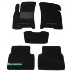 Двухслойные коврики Sotra Premium 10mm Black для Chevrolet Lacetti / Nubira (mkI) 2004-2011