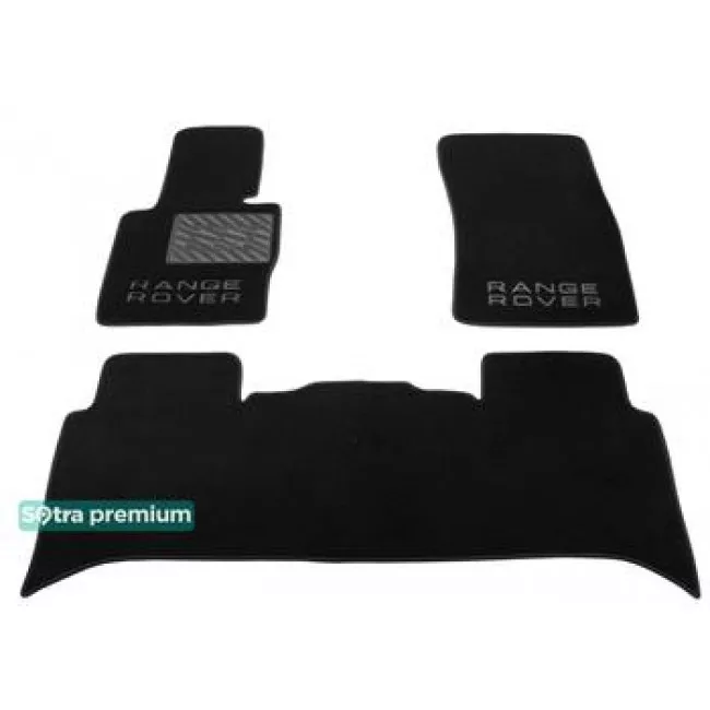 Двухслойные коврики Sotra Premium 10mm Black для Land Rover Range Rover (mkIII) 2002-2013 Двухслойные коврики Sotra Premium 10mm Black для Land Rover Range Rover (mkIII) 2002-2013