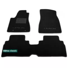 Двухслойные коврики Sotra Premium 10mm Black для Lexus RX EU (XU30)(mkII) 2003-2008
