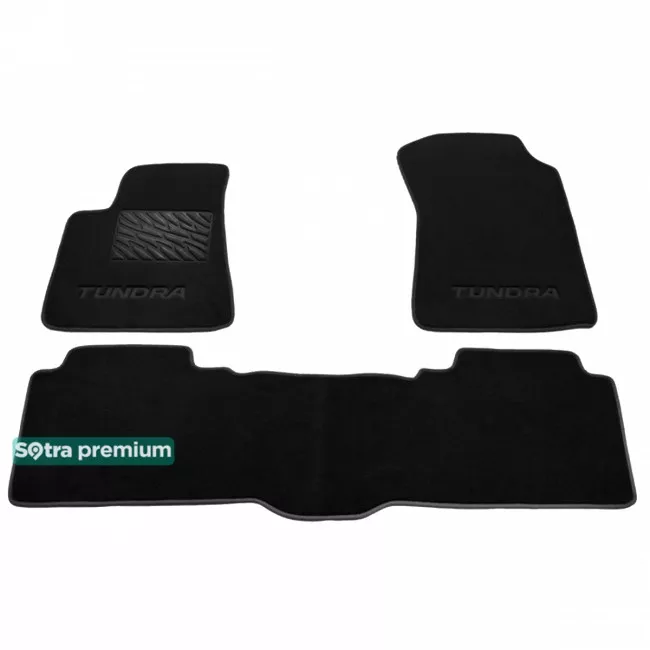 Двухслойные коврики Sotra Premium 10mm Black для Toyota Tundra (mkII) 2014-> (ST 08091-CH-Black)