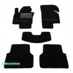Двошарові килимки Sotra Premium Black 10mm для Volkswagen Tiguan (mkI) 2007-2015