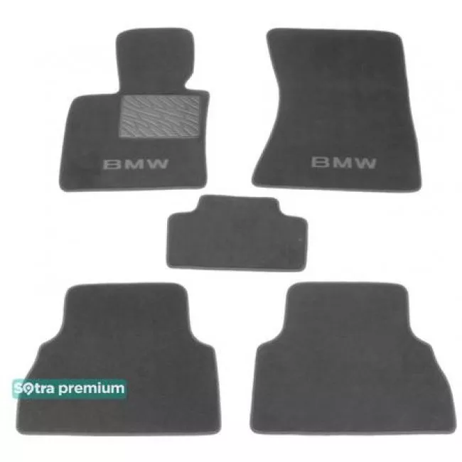 Двошарові килимки Sotra Premium 10mm Grey для BMW X5 (E70) 2008-2013 Двошарові килимки Sotra Premium 10mm Grey для BMW X5 (E70) 2008-2013