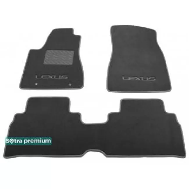 Двошарові килимки Sotra Premium 10mm Grey для Lexus RX EU (XU30)(mkII) 2003-2008