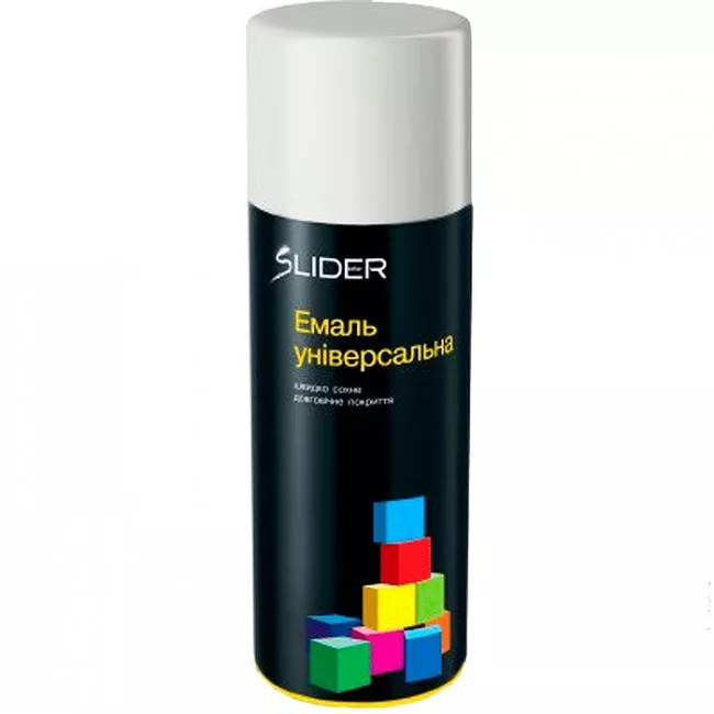Эмаль SLIDER color 7035 светло-серый, 400 мл (12 шт/уп) (000007996) (55070) Эмаль SLIDER color 7035 светло-серый, 400 мл (12 шт/уп) (000007996) (55070)