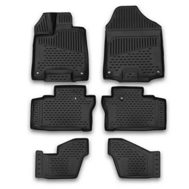 Килимки 3D в салон HONDA Pilot, 01/2016, 6 шт. (поліуретан) Килимки 3D в салон HONDA Pilot, 01/2016, 6 шт. (поліуретан)