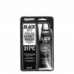Силиконовый герметик-прокладка RUNWAY черный 85 г (RW8501)