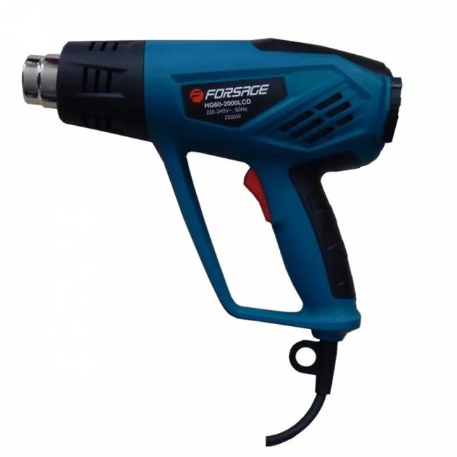 Фен промышленный электрический Forsage HG60-2000LCD (11010)