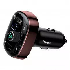 FM-трансмиттер Baseus T typed S-09 Bluetooth MP3 Сoffee (CCALL-TM12)
