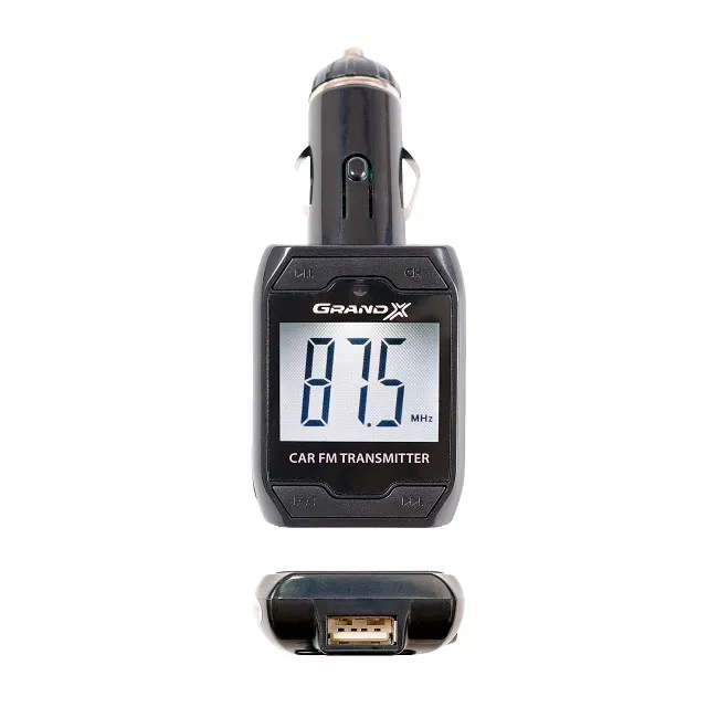 FM- трансмиттер Grand-X CUFM71GRX AUX, USB 0,5A, SD card, 3,5mm mini-jack