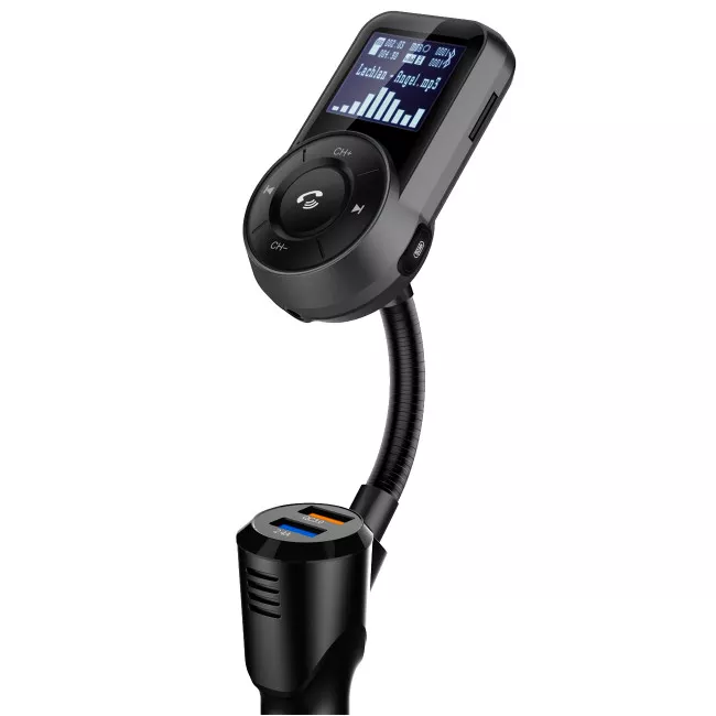FM-трансмиттер Grand-X 96GRX HSP, BT V4.2, 1USB QC3.0, 1USB 2,4А (96GRX)