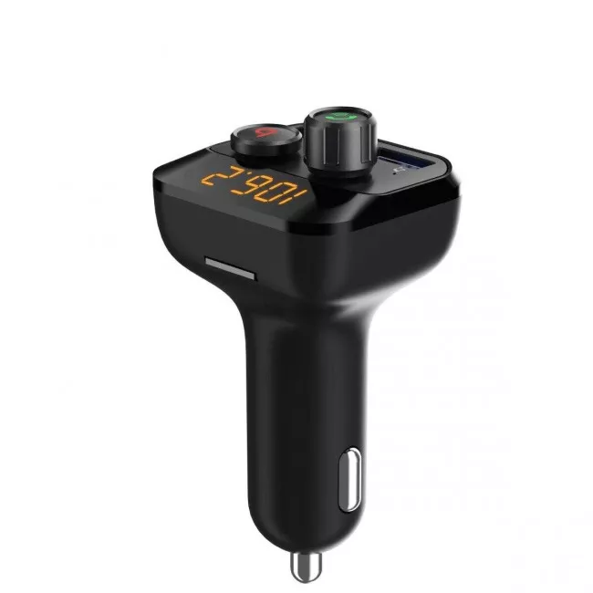 FM-трансмиттер Grand-X MegaBass, Bluetooth V5.0,  Hands Free, MicroSD, 2USB 1A+2,4A (98GRX)