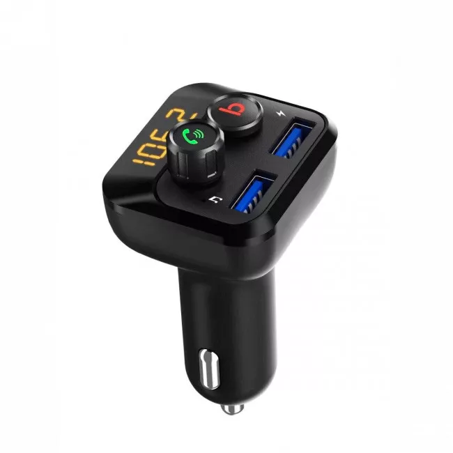 FM-трансмиттер Grand-X MegaBass, Bluetooth V5.0,  Hands Free, MicroSD, 2USB 1A+2,4A (98GRX)
