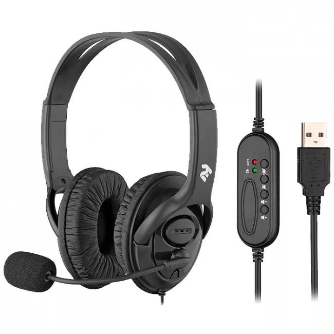 Гарнітура для ПК 2E CH13, Over-Ear, USB (2E-CH13SU)