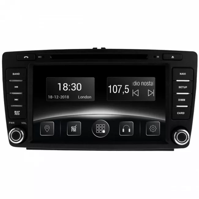 Gazer CM5007-1Z3 Мультимедийная автомобильная система для Skoda Octavia A5, Fabia, Superb 2005-2012