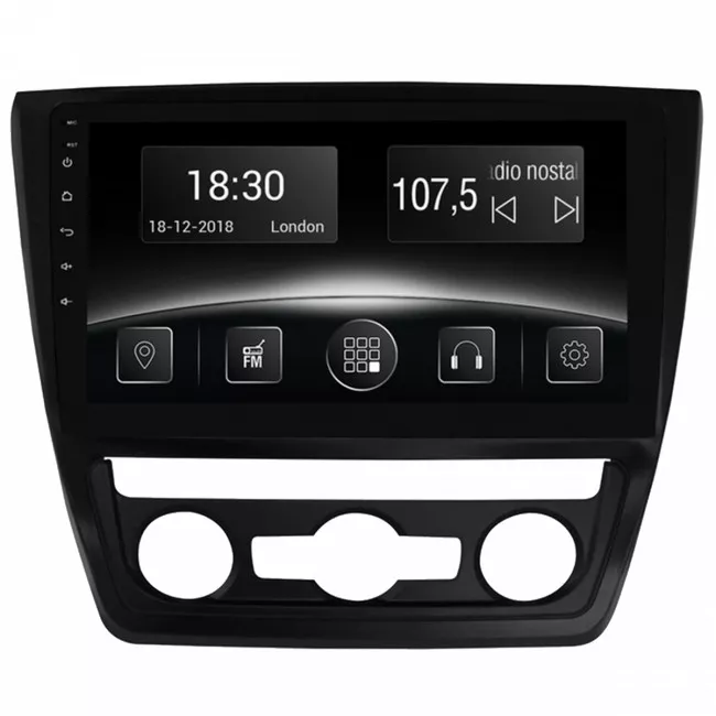 Gazer CM5510-5LA автомобільна Мультимедійна система для Skoda Yeti (5L) - auto conditioner 2009-13