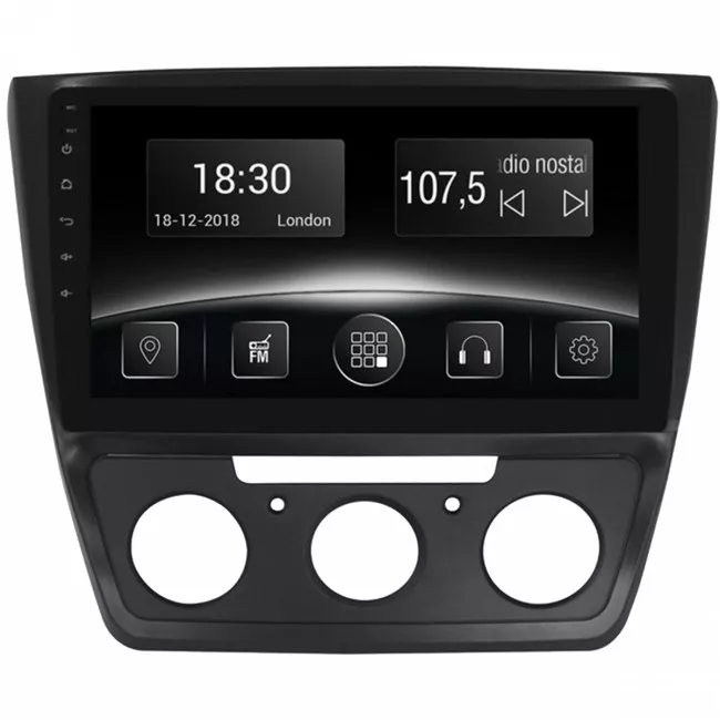 Gazer CM6510-5LM автомобільна Мультимедійна система для SkodaYeti(5L)-manual conditioner,2009-2013