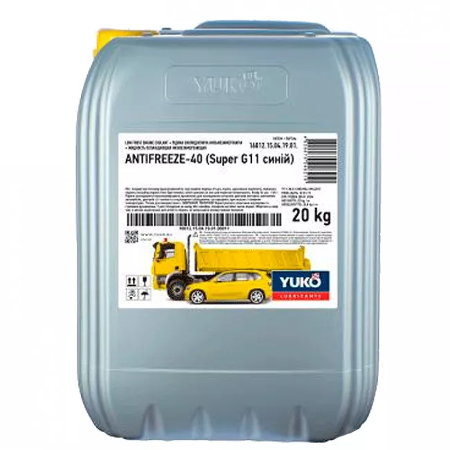 Антифриз Yuko Super G11 -40°C синий 20л (4820070248944)
