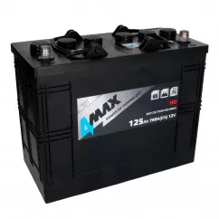 Аккумулятор 4MAX AKUMULATORY 6СТ-125Ah (-/+) (BAT125/750R/HD/4MAX)