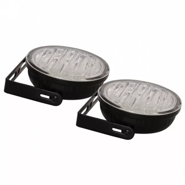 Ходовые огни CARFACE круглые омологированные 18LED (DO CF33541A)