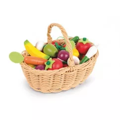 Игровой набор Janod Корзинка з овощами и фруктами 24 эл. (J05620)