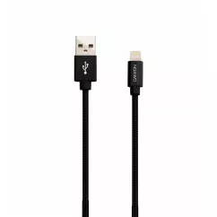 Кабель Canyon USB - Lightning 0.96м, Black (CNS-MFIC3B) в оплетке