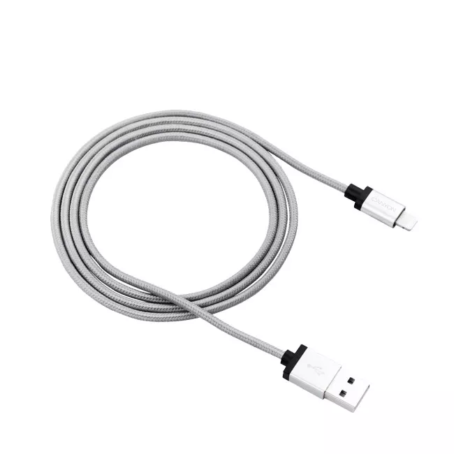 Кабель Canyon USB - Lightning 1м, Dark Grey (CNS-MFIC3DG)