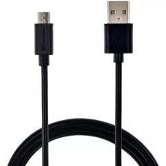 Кабель Grand-X USB-micro USB,100% медь, 2.5m, Black, BOX ( PM025B)