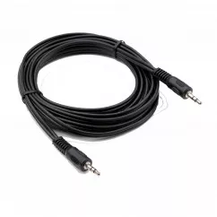 Кабель мультимедійний Jack 3.5mm 3m MM 3С Vinga (VCPDCJ35MM3BK)