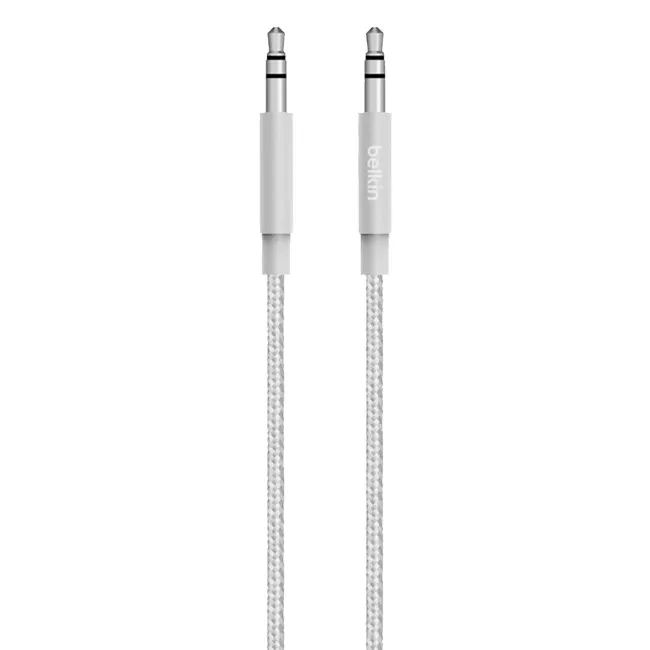 Кабель мультимедийный jack 3.5mm - jack 3.5mm Premium 1.2m, silver Belkin (AV10164BT04-SLV) Кабель мультимедийный jack 3.5mm - jack 3.5mm Premium 1.2m, silver Belkin (AV10164BT04-SLV)