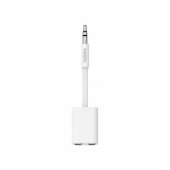 Кабель мультимедійний jack 3.5mm - jack 3.5mm x2, white Belkin