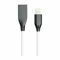 Кабель PowerPlant USB - Lightning 1 м Белый (CA910724)