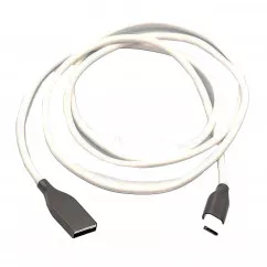 Кабель PowerPlant USB-Type-C 1 м Білий (CA910717)