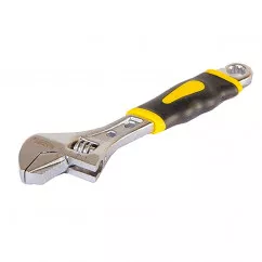 Ключ разводной MASTER TOOL 150 мм, 0 - 24 мм с двухкомпонентной ручкой, переставная губка (76-0421)
