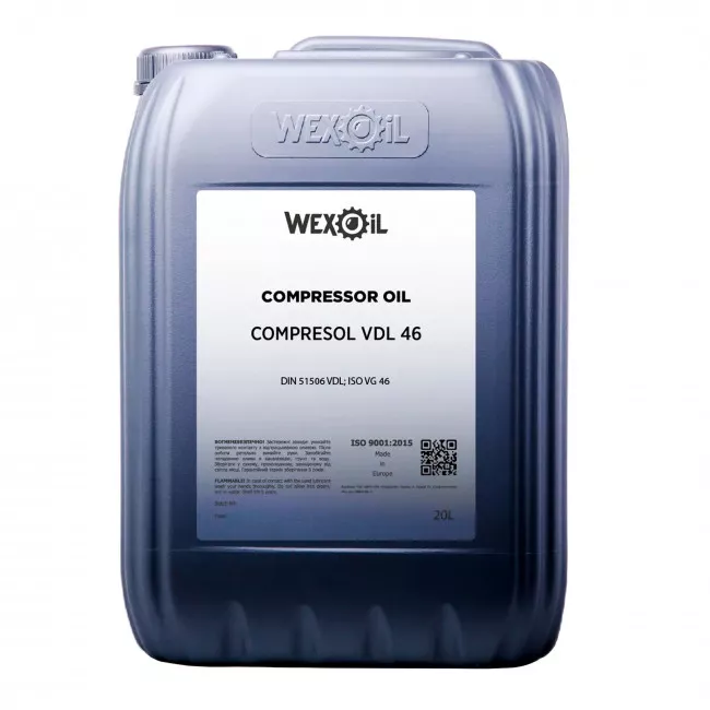 Компресорна олива Wexoil Compresol VDL 46 20л