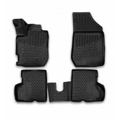 ELEMENT3D4141210k Коврики 3D в салон RENAULT Kaptur, 04/2016->, 4 шт. (полиуретан)