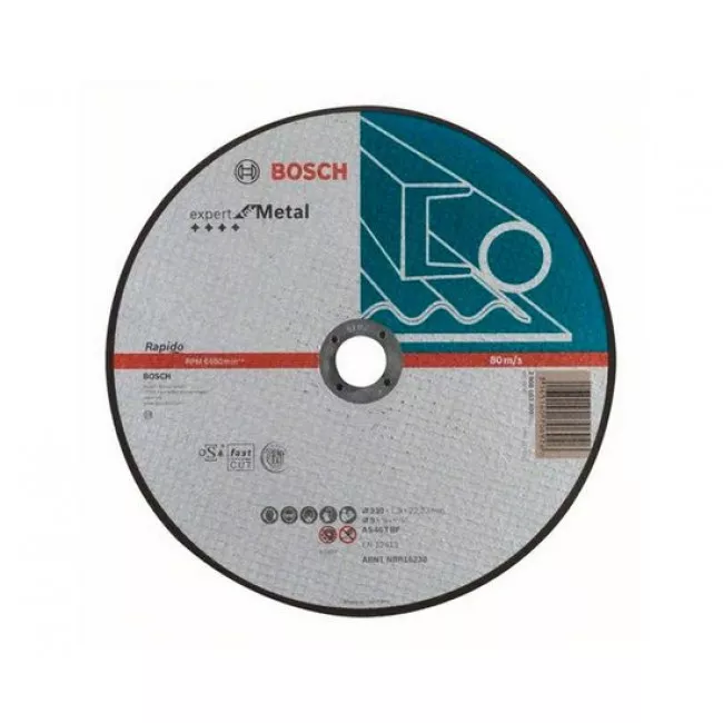 Круг отрезной Bosch Expert for Metal прямой 230×1,9 мм (2608603400)