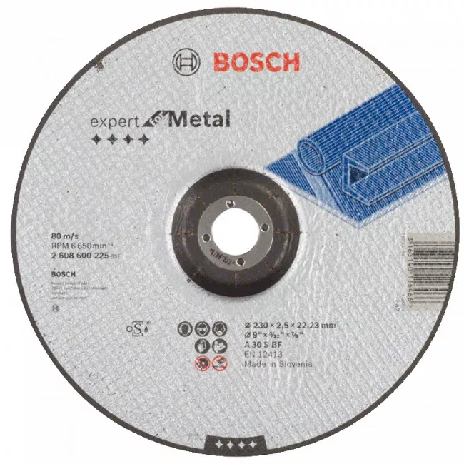 Круг отрезной Bosch Expert for Metal выпуклый 230×2,5 мм (2608600225) Круг отрезной Bosch Expert for Metal выпуклый 230×2,5 мм (2608600225)