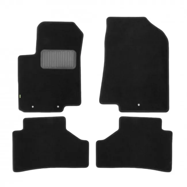KVR01204501200k Килимки в салон Klever HYUNDAI Solaris 2011->, хб., сід., 4 шт. (текстиль)